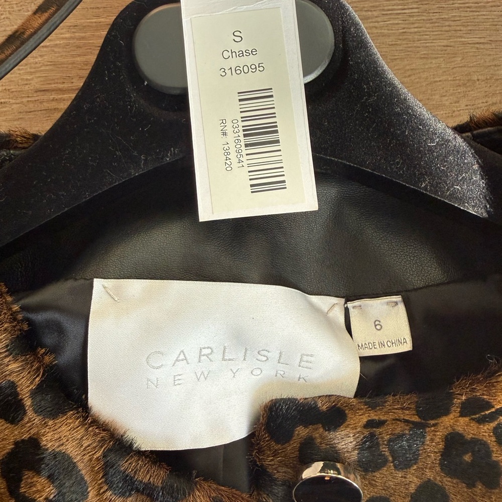 Chaser Brown Leopard Print Trench Coat - Picture 8 of 12